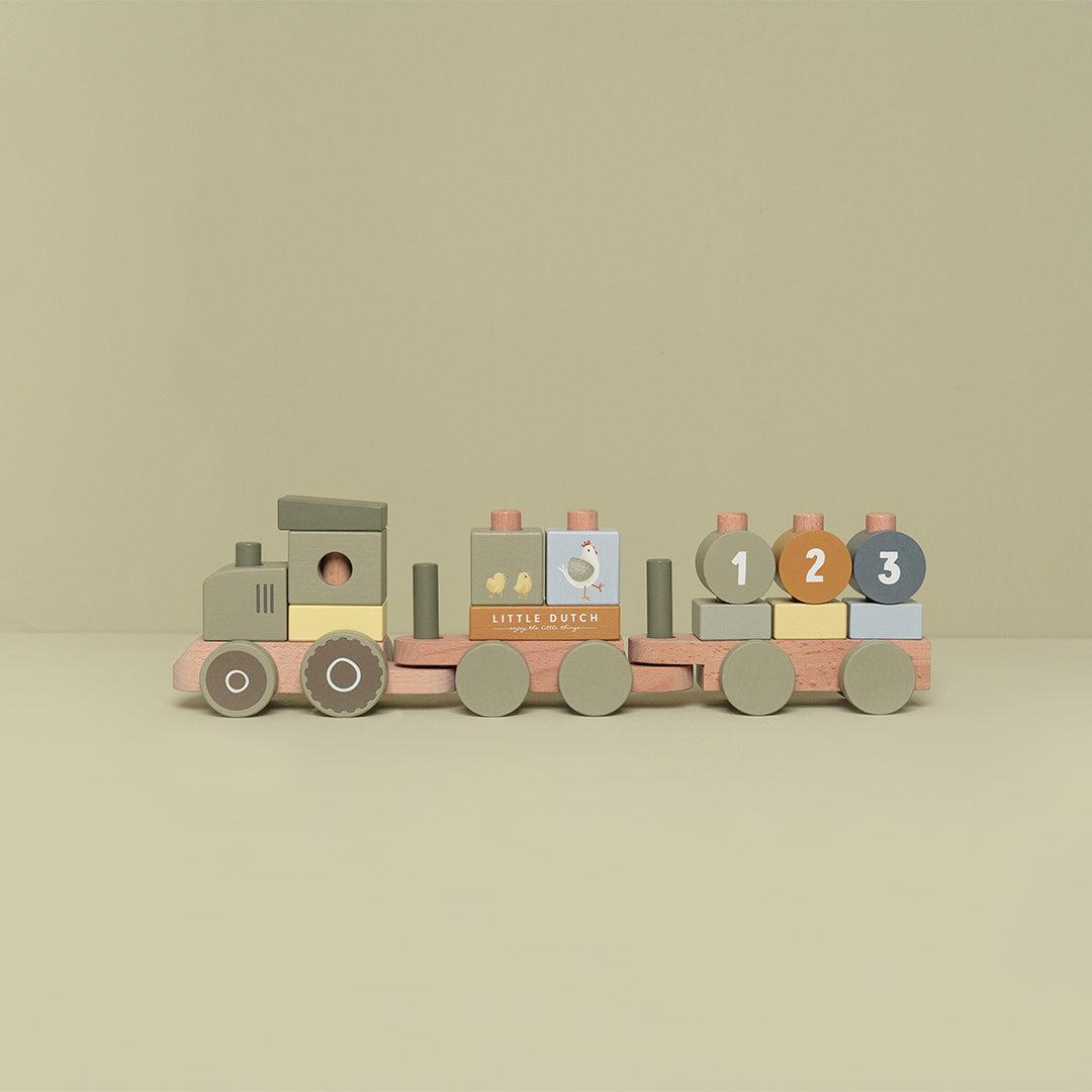 Little Dutch Stacking Train - Little Farm - Tractor