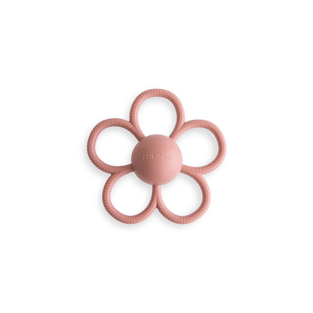 Flower Rattle Teether - Rose