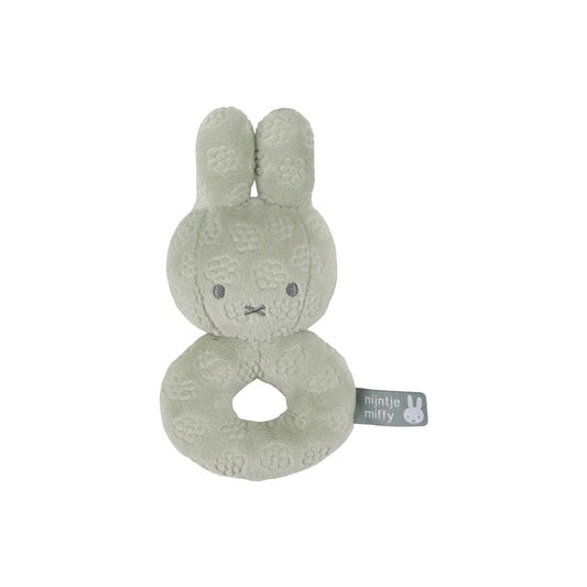 Little Dutch Miffy Rattle - Green Flowers