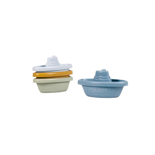 Stackable Bath Boats - Blue