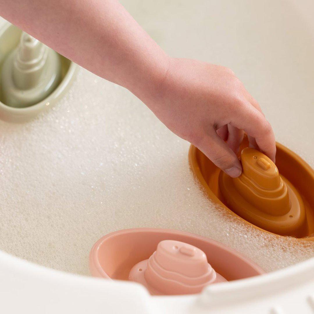 Stackable Bath Boats - Pink