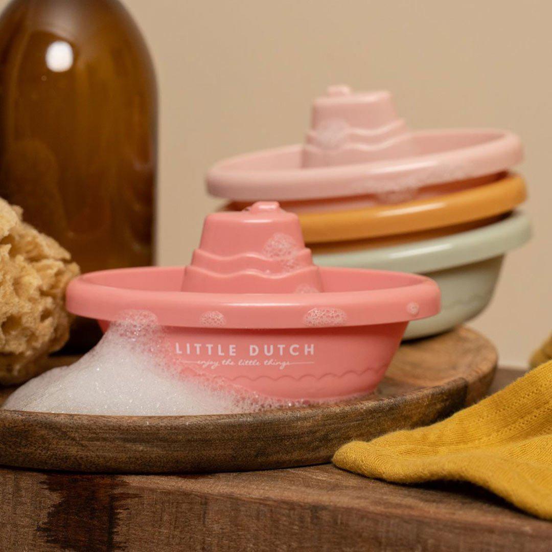 Stackable Bath Boats - Pink